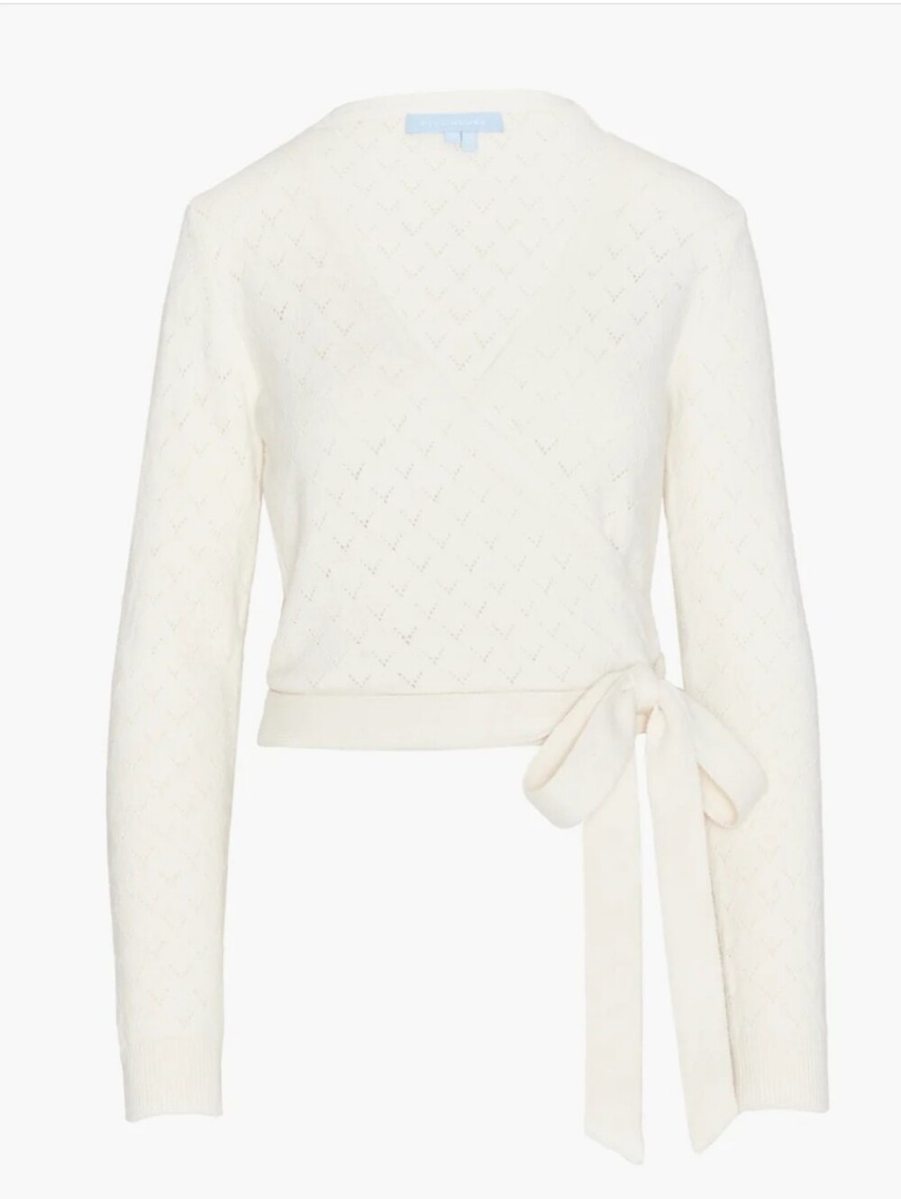 Hill House The Deirdre Ivory Wrap Sweater Size Medium NWT